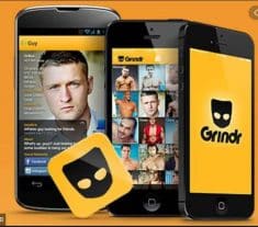 אפליקציית גריינדר להיכרויות הומוסקסואליות.