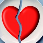 לב שבור על צלחת גירושין