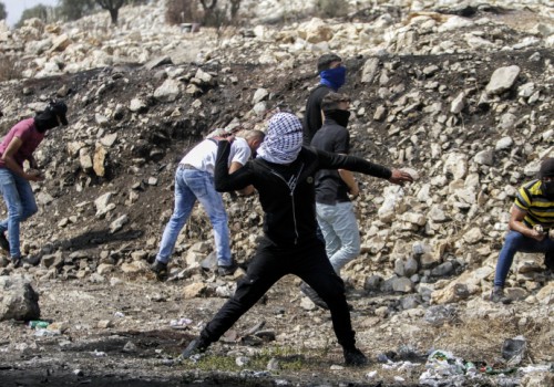 ידוי אבנים הפרות סדר שטחים פלסטינים